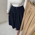 دامن کلوش مخمل کبریتی -۱۰۰۲ - Image 4