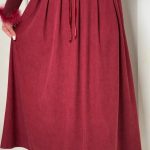 دامن کلوش مخمل کبریتی -۱۰۰۲