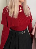 بلوز بافت شنل دار - ۱۰۰۷