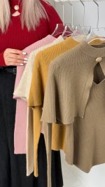 بلوز بافت شنل دار - ۱۰۰۷ - Image 4