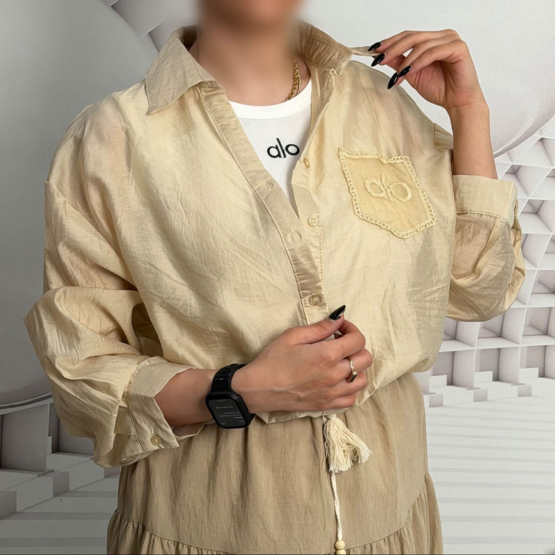 1092-(1) بلوز دوپیس قارچی aloــ1092 - تصویر 1